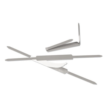 ACCO Self-adhesive Paper Fasteners, 1" Capacity, 2.75" Center To Center, Silver, 100-box freeshipping - TVN Wholesale
